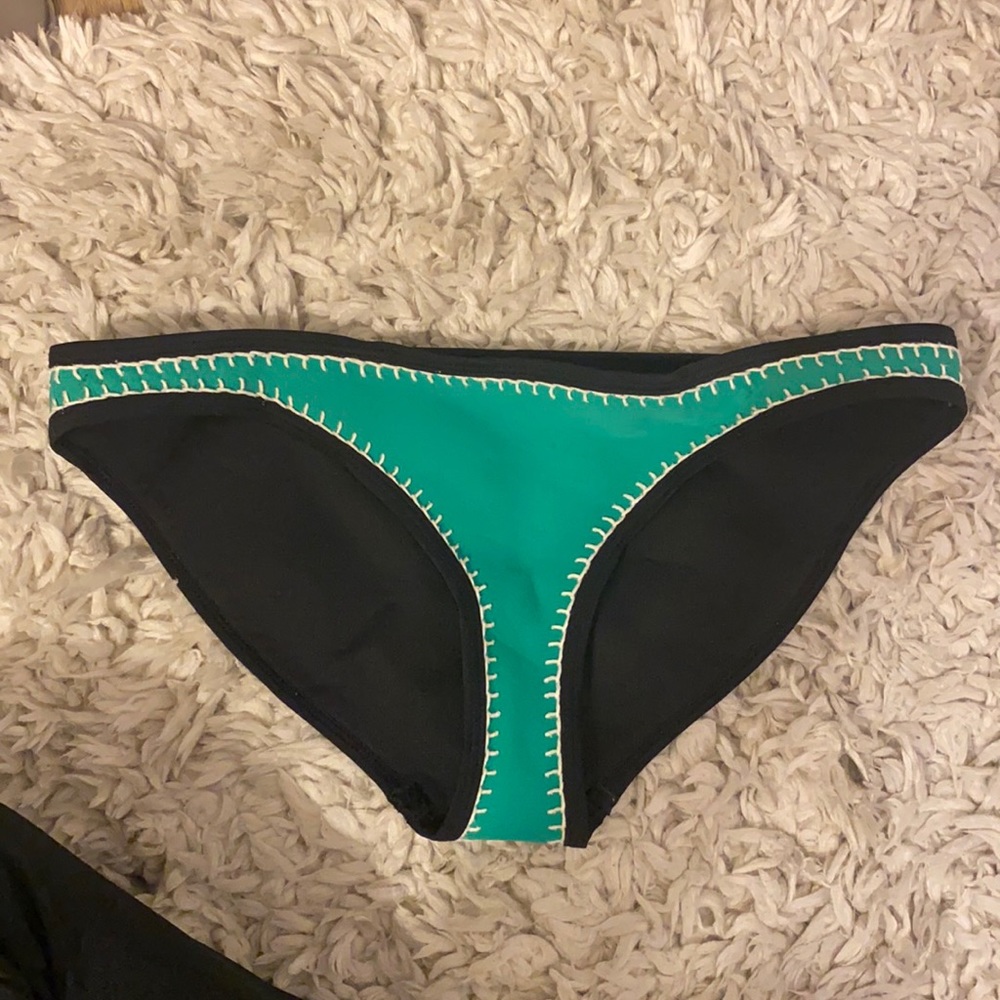 Triangl green bikini bottoms - small